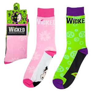 Wicked Pink Green Socks