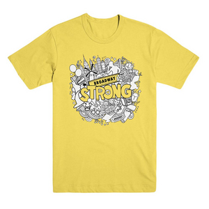 Broadway Strong Illustrated Yellow Tee