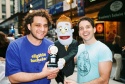 Avenue Q's Jeff Marx, Rod and Howie Michael Smith auctioning off one of their TONY Aw Photo