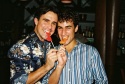 Josh Walden and Joey Dudding, with musical lollipops made by BroadwayWorld's fabulous Photo