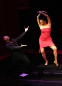 Alton F. White and Stephanie Pope Caffey in "A Little Brains, A Little Talent" Photo