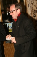Stephen Flaherty making his way into the theater Photo