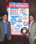 Posed in front of a blow-up of their NY Times ad - 6 nominations!
 Photo