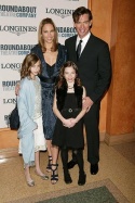 Harry Connick Jr. with his wife Jill Goodacre and daughters Georgia Tatom and Sarah K Photo