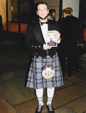 Euan Morton showing off his Scottish roots Photo
