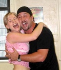 Jessica-Snow Wilson and Joey Fatone cozy up during 