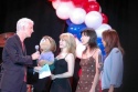 Avenue Q stars Mary Faber with Kate Monster and Ann Sanders Photo
