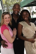 Katie Adams, Clifton Oliver and Saycon Sengbloh Photo