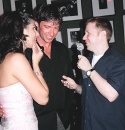 Stephanie and Hugh being interviewed by Ken Klieber of That's Kentertainment  Photo