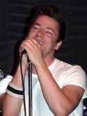 Adam wails on the mic Photo