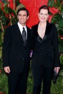 Geena Davis and husband Photo