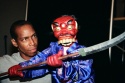 Kevyn Morrow with Demon puppet Photo