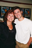 Max von Essen with his elementary school music teacher Andrea Patterson Photo