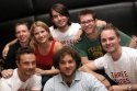 Back: Chris Huntley, Caroline Sheen, Jon-Paul Hevey, and Grant Olding (composer); Fro Photo