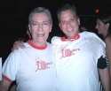 Bob Dolfin and Billy Stritch enjoying the (100% cotton) Cast Party t-shirts available Photo
