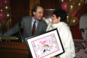 Robert Clasen, chairman and CEO of Starz, LLC, presents Liza Minnelli, the goddaughte Photo