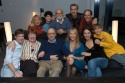 Neil Simon and his wife Elaine Joyce Simon with the cast of Lost in Yonkers Photo