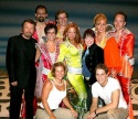 BjÃƒÂ¶rn Ulvaeus and Catherine Johnson with principal cast members backstage Photo