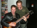 Stephen Lynch and Marc Kudisch rock out backstage Photo