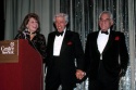 Betty Comden, Adolph Green and Leonard Bernstein attending a gala at the Sheraton Cen Photo