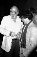 Robert Altman with Robin Williams at Time Bandits release party Photo