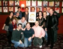 Company members of The Drowsy Chaperone with producers Kevin McCollum and Roy Miller, Photo