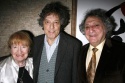 Margaret Croyden (NYTheater-wire.com), Tom Stoppard and William Wolf (Drama Desk Pres Photo