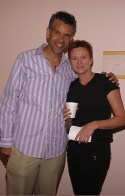 Brian Stokes Mitchell and Jane Lanier pose during a quick break  Photo