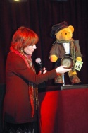 Alice Playten with Oliver! Oliver Twist Bear Photo