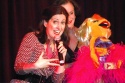 Stephanie D'Abruzzo and Jennifer Smith with Avenue Q Lucy the Slut Bear Photo