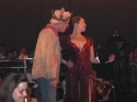 Terrence playing close attention to Julia Murney, as Fastrada  Photo