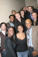 The Broadway Boys with director Schele Williams, Brandi Chavonne Massey and musicians Photo