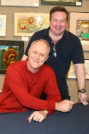 John Lithgow and Peter Glassman, the owner of Books of Wonder Photo