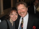 Robert R. Blume with Paula D'Alessandris, Artistic Director of Mind The Gap Theatre Photo