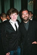 Photo of Spring Awakening star John Gallagher Jr. with Duncan Sheik by Linda Lenzi Photo