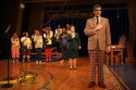 Mo Rocca and cast say the Pledge of Allegiance Photo