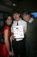 Lea Michele, John Gallagher, Jr. and Jonathan Groff Photo