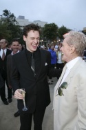 Erich Bergen with Four Seasons Music Producer Bob Crewe Photo
