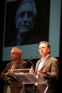 Edward Albee and Signature Theatre Artistic Director James Houghton Photo