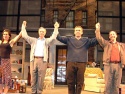 Polly Draper, Allan Miller, Adam Arkin and Arye Gross take their
opening night bows  Photo