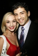 Tony Yazbeck with A Chorus Line co-star Jessica Lee Goldyn Photo