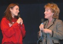 ...who made a rare stage appearance to duet with her daughter.  Photo
