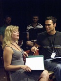 Elizabeth Stanley and Cheyenne Jackson Photo