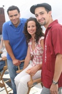 Christopher Jackson, Mandy Gonzalez and Lin-Manuel Miranda Photo