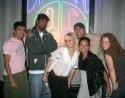 Laura Bell Bundy and friends outside Birdland Photo
