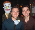 Jarrod Spector (Jersey Boys) with Rod and Robert McClure Photo