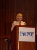 Pia Lindstrom, who has covered theater for NBC in New York for many years, emceed the Photo