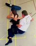 Mandy Gonzalez and Michael Crawford in Rehearsal for Dance of the Vampires Photo