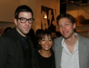 Zachary Quinto, Rashida Jones and Composer/Lyricist Michael Friedman Photo