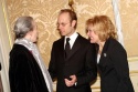 Marian Seldes with David Hyde Pierce and Jane Curtin Photo